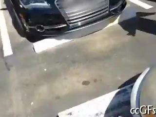 Teen jerks off hard rod