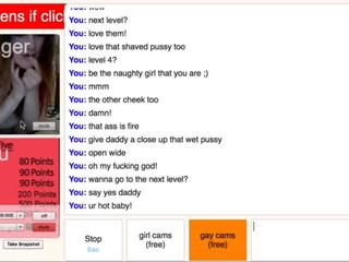 Lustful little omegle ýaşlar plays the oýun, twerks, masturbates & cums on kamera