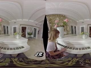 Lover Seduces Her Piano Teacher! (VR)